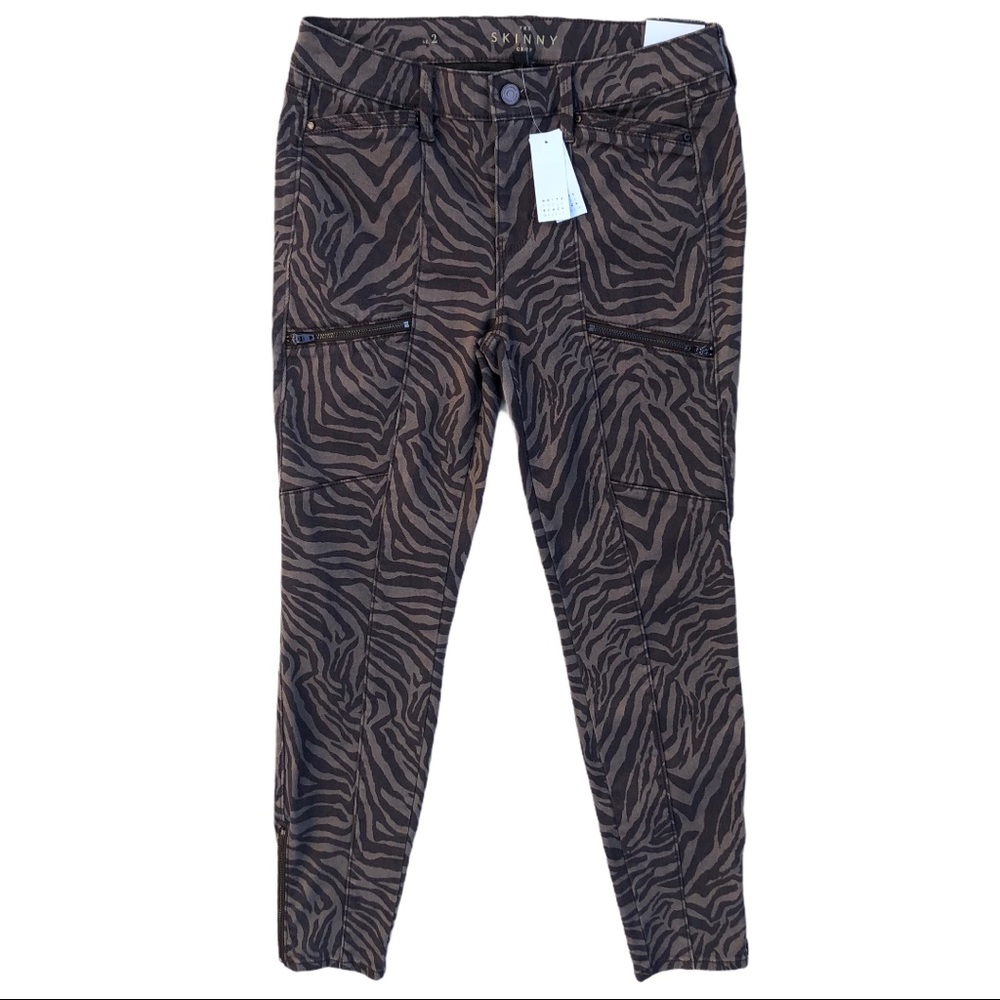 WHBM mid rise skinny crop jeans